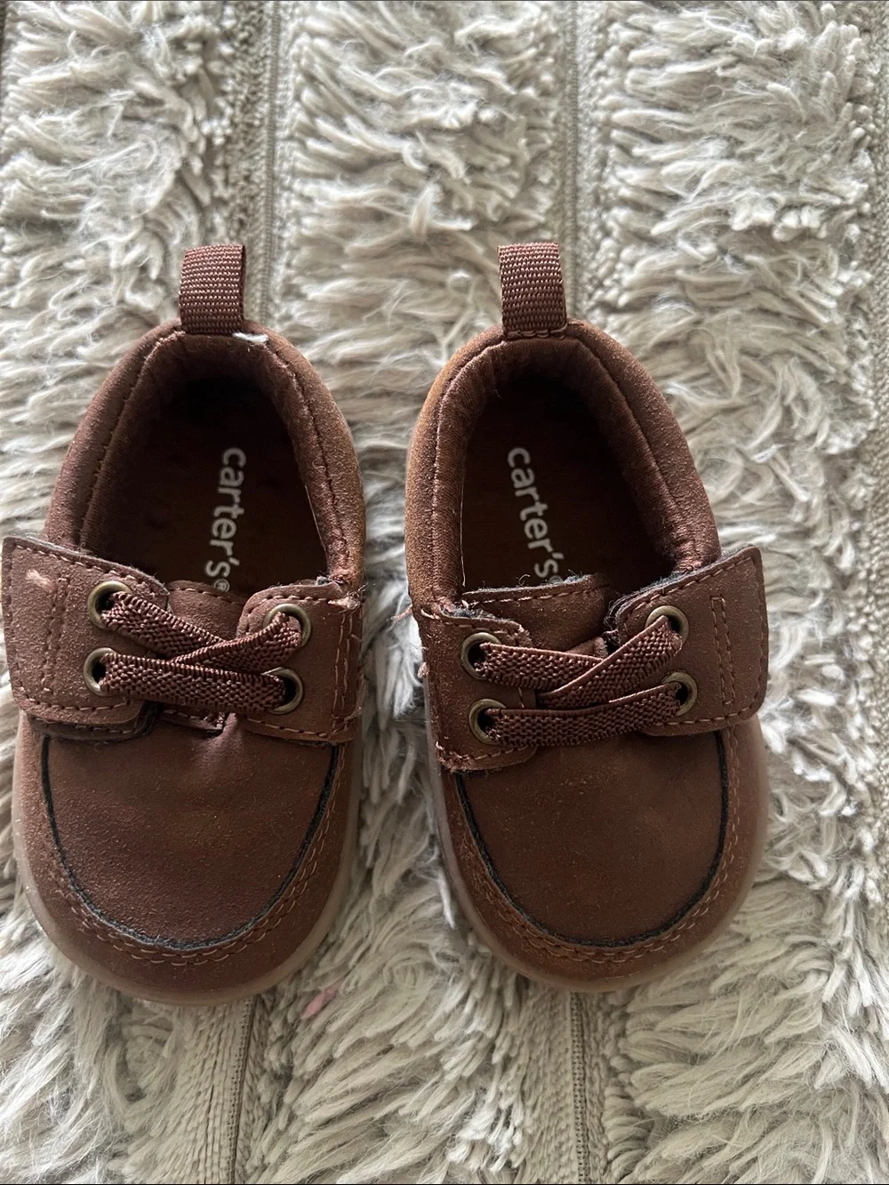 Carter’s Baby Boy Brown Boat Shoes - Velcro
